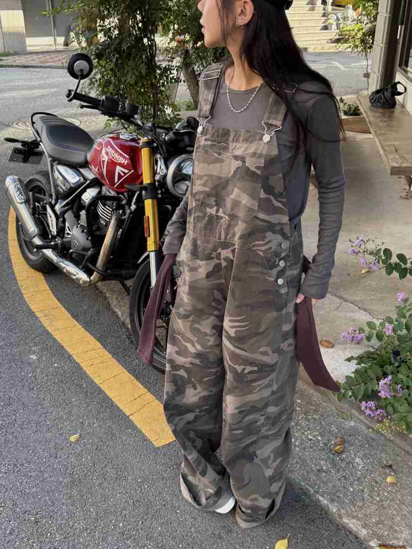 SUNDER MARKET東大門㊣直郵女士新品時尚25秋冬熱賣背帶褲SUNDER MARKET背帶褲