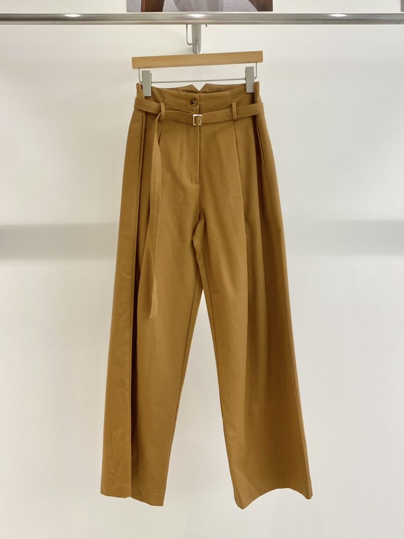 1968東大門㊣直郵女裝新品25秋冬休閑真品休閑褲含腰帶百褶1968/YEOUYA休閑褲