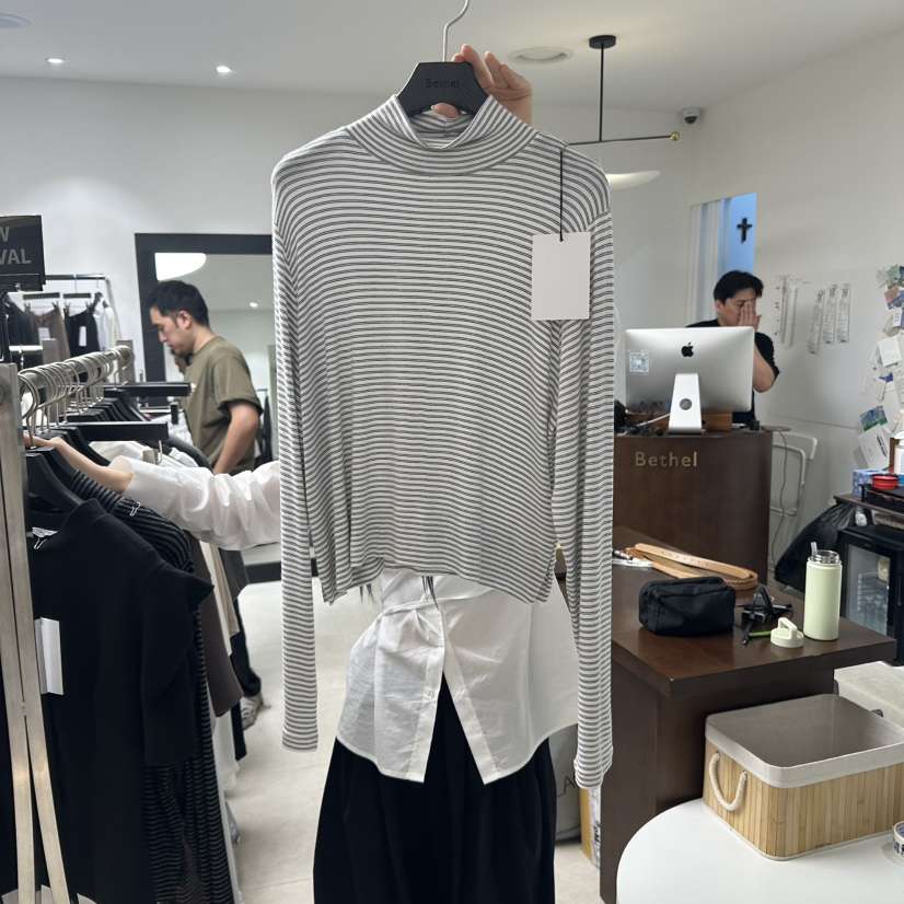 BETHEL東大門㊣代購女士新品25秋冬時尚職業推薦休閑長袖T恤BETHEL長袖T恤