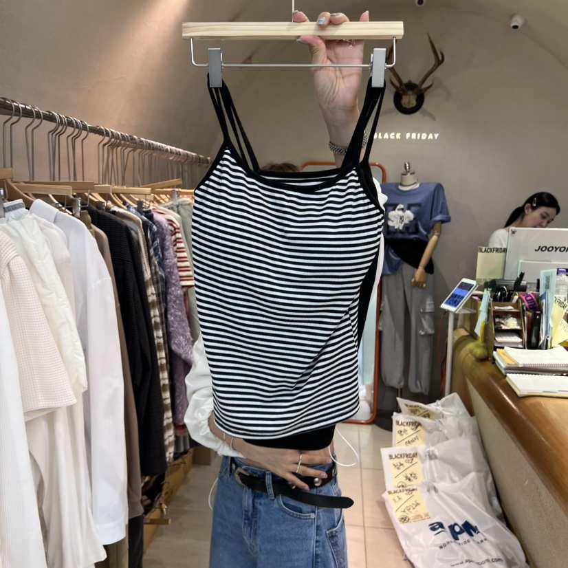 BLACKFRIDAY韓國直郵㊣女士新款職業休閑人氣25秋冬吊帶背心BLACK FRIDAY吊帶/背心