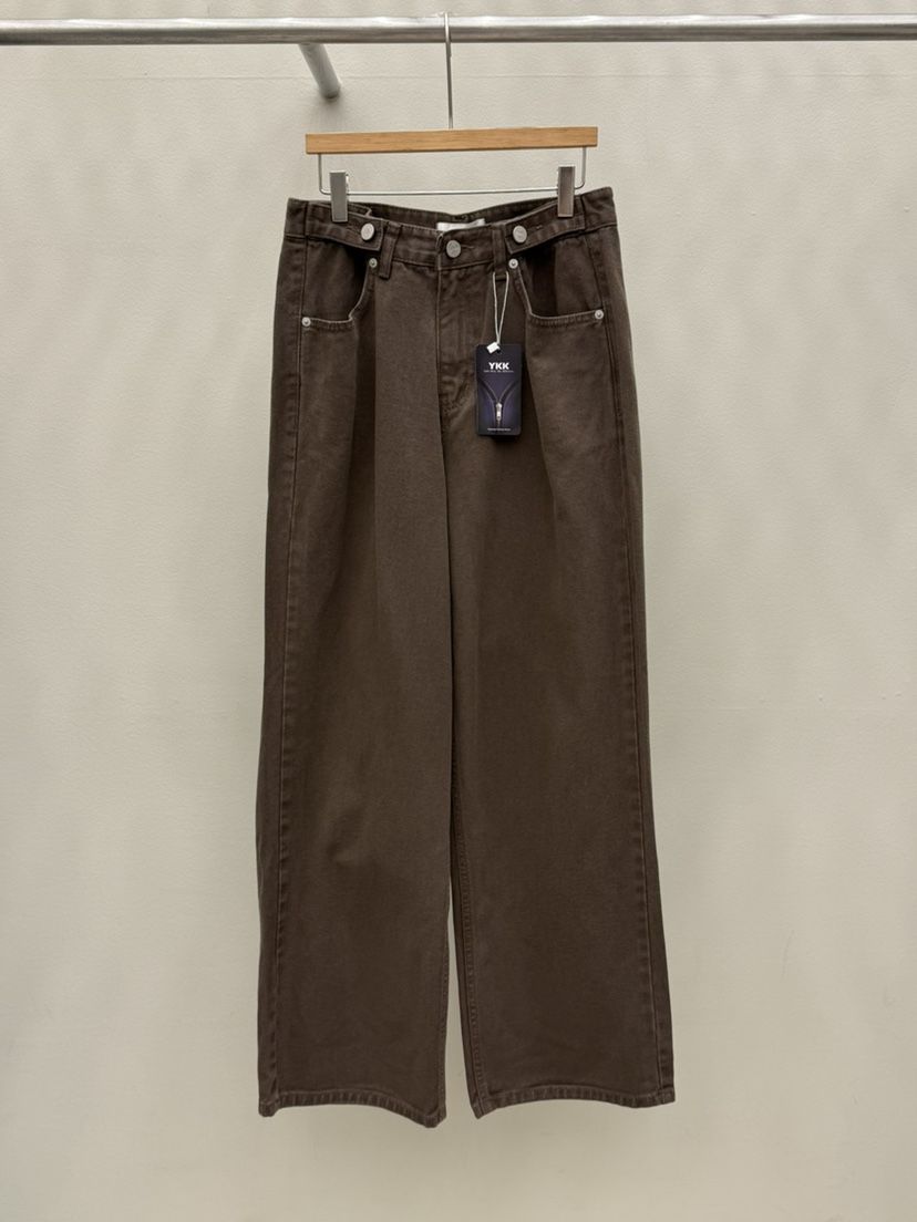 EOOB/LAMEREI東大門㊣實拍女裝新品25秋冬休閑人氣真品牛仔褲EOOB/LAMEREI牛仔褲