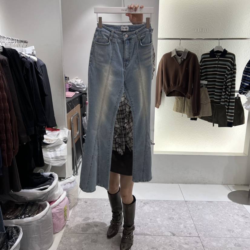 TYCHE東大門㊣實拍女裝新品人氣25秋冬熱賣時尚推薦真品牛仔褲TYCHE牛仔褲