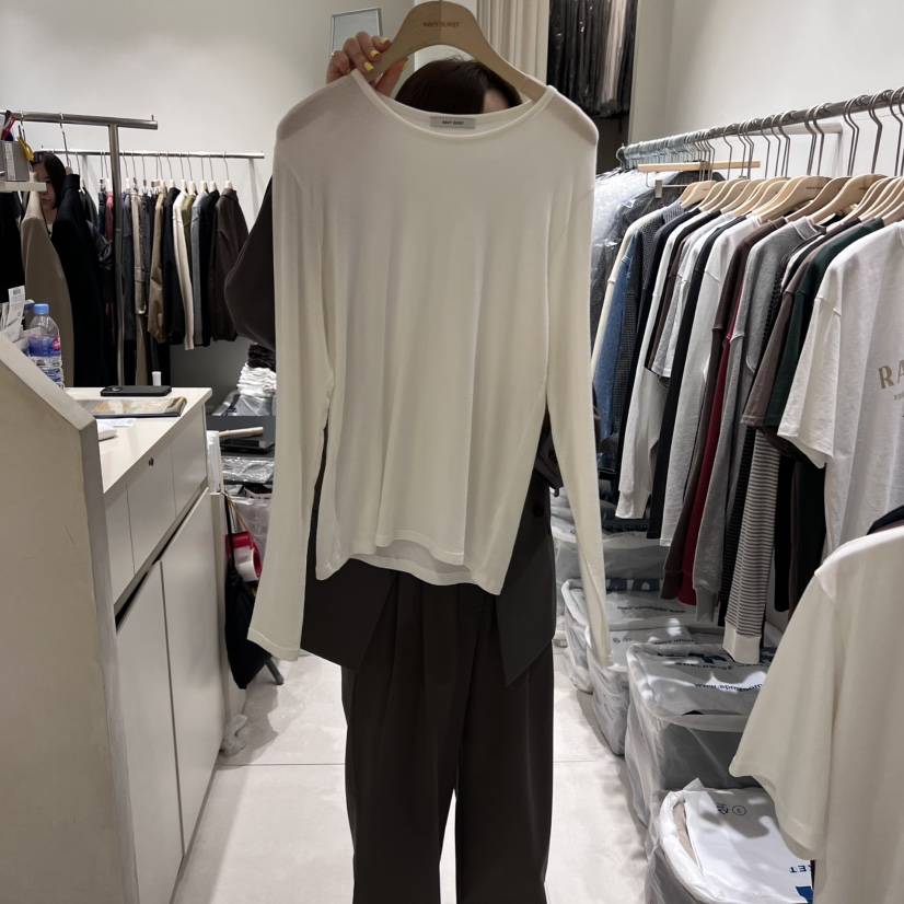 NAVYBURST韓國直郵㊣女裝新品熱賣25秋冬推薦時尚人氣長袖T恤NAVY BURST長袖T恤