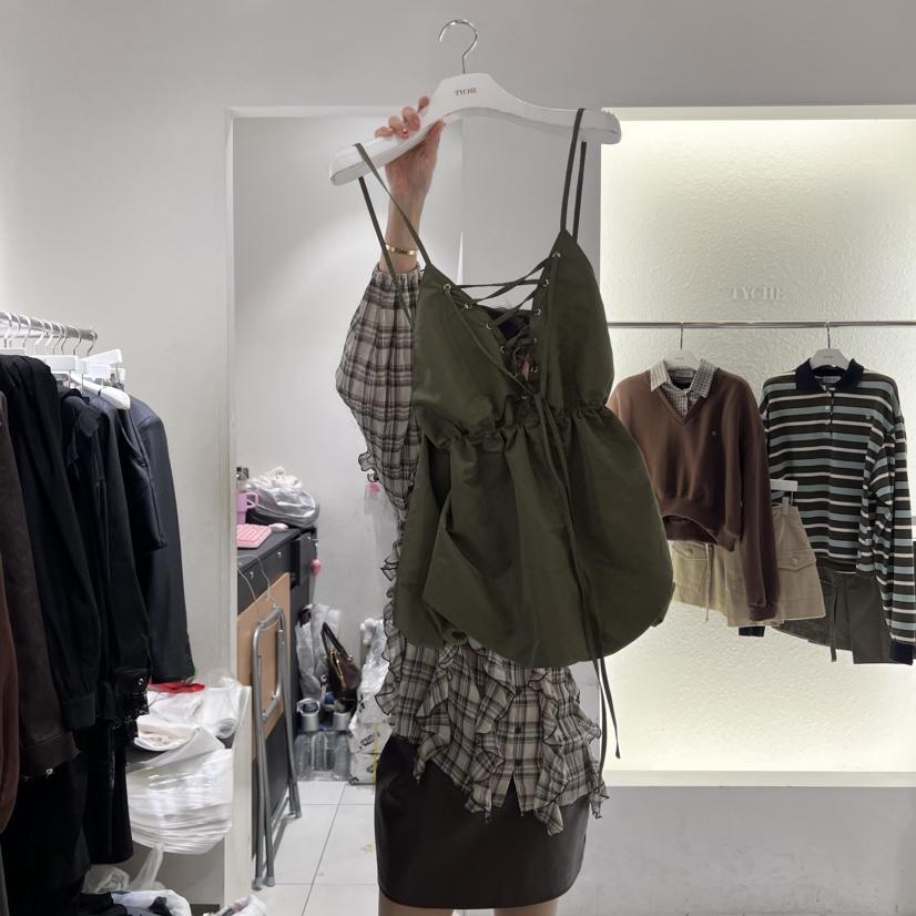 TYCHE韓國直郵㊣女裝新品職業真品時尚25秋冬休閑熱賣吊帶背心TYCHE吊帶/背心