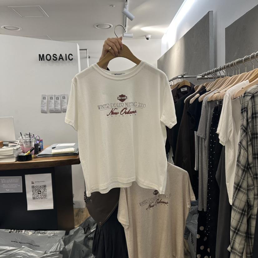 MOSAIC東大門㊣直郵女裝新款時尚人氣職業熱賣推薦25秋冬T恤MOSAICT恤