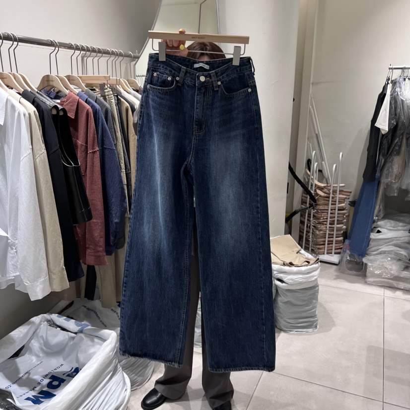 NAVYBURST東大門㊣直郵女裝新款時尚25秋冬推薦熱賣真品牛仔褲NAVY BURST牛仔褲