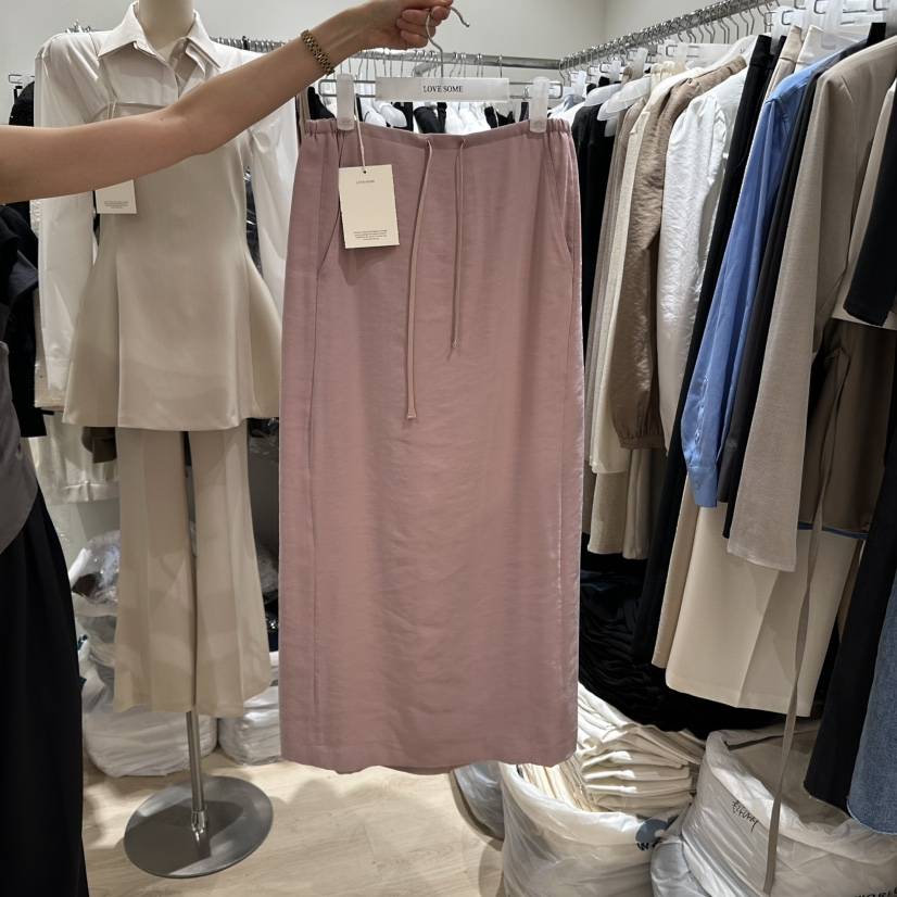 LOVE SOME東大門㊣實拍女士新品真品人氣休閑熱賣長裙綁帶LOVE SOME長裙