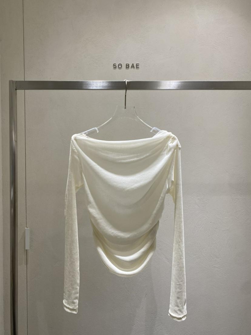 空韓國代購㊣女士新款熱賣25秋冬推薦職業真品休閑人氣長袖T恤SO BAE長袖T恤