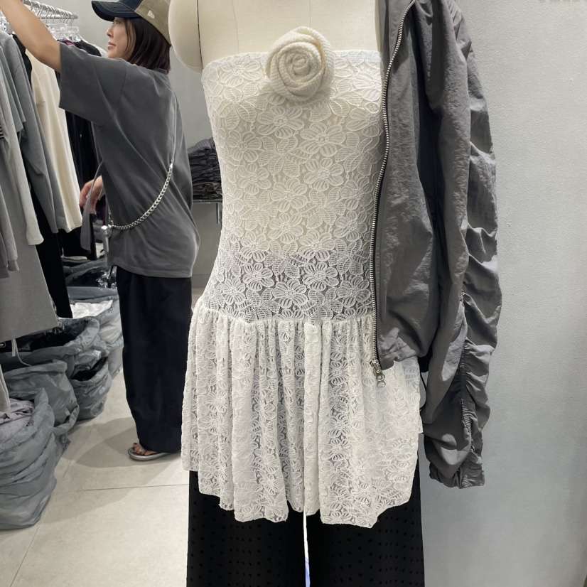 ANDE韓國代購㊣女士新款職業時尚人氣休閑吊帶背心不含花蕾絲Ande吊帶/背心