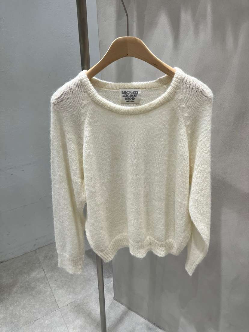 EVERCOMMERCE METICULOUSLY DESIGNED東大門㊣實拍女裝新品真品針織衫羊駝EVERCOMMERCE針織衫