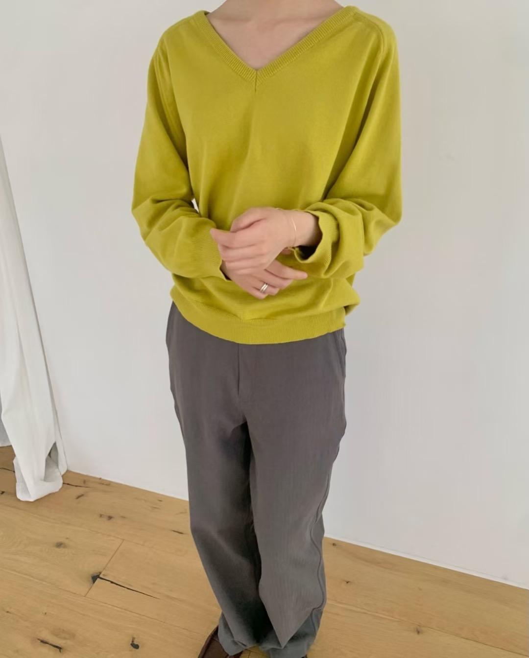 WEATHER韓國直郵㊣女士新款推薦時尚25秋冬休閑職業真品針織衫GOBSLMURI-ot針織衫