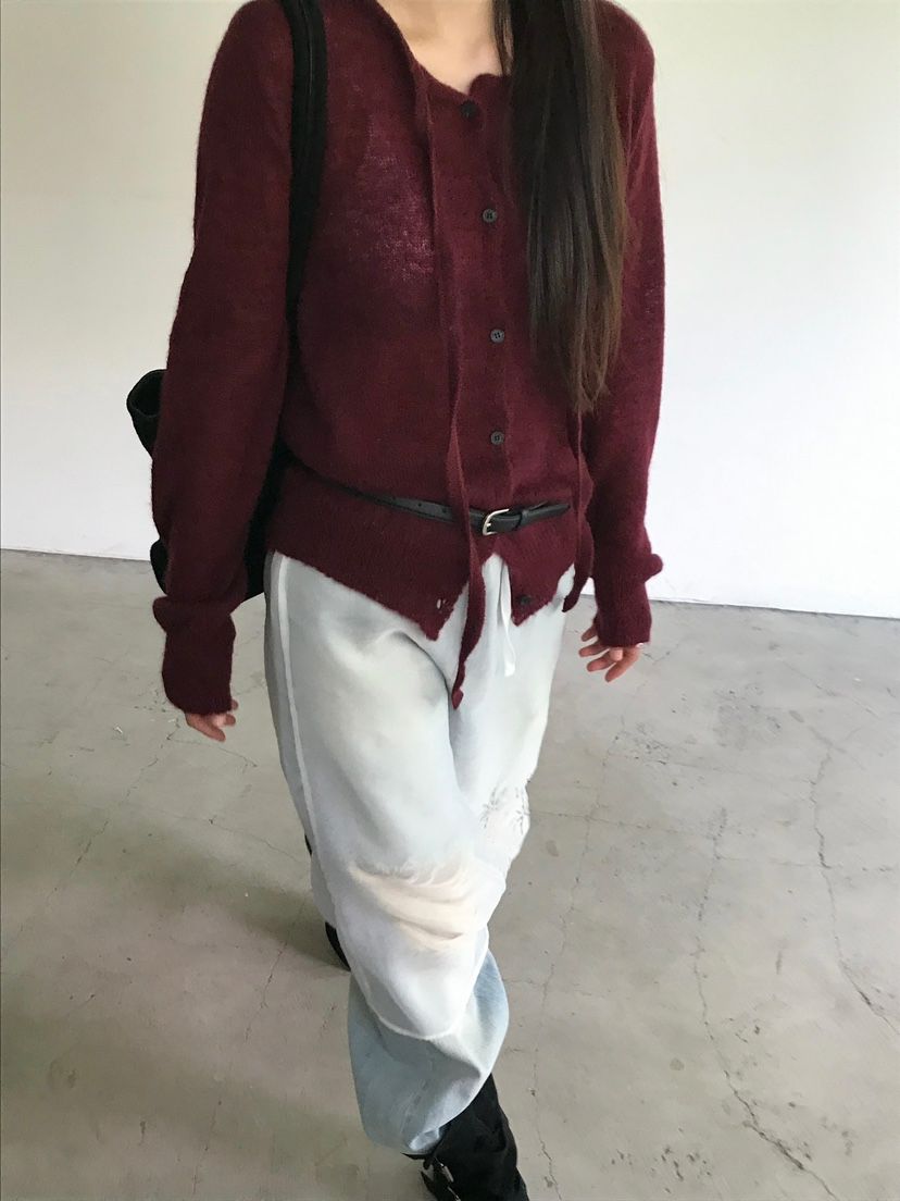 ESCHER東大門㊣直郵女裝新品熱賣真品針織衫不含腰帶馬海毛ESCHER針織衫