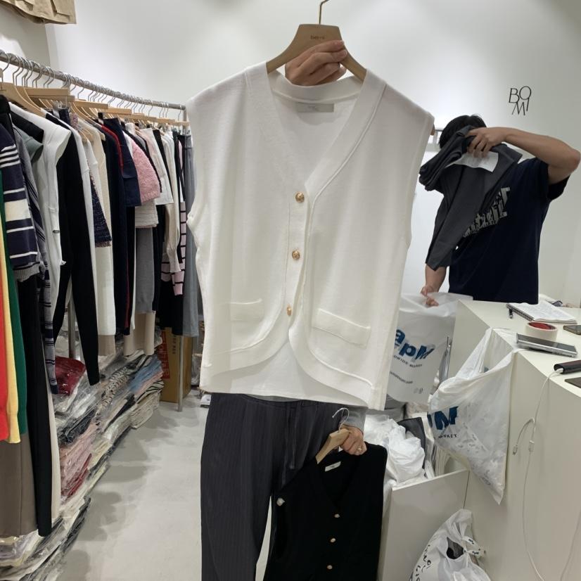 BY BOMI東大門㊣直郵女裝新品熱賣職業休閑25秋冬時尚馬甲BY BOMI馬甲