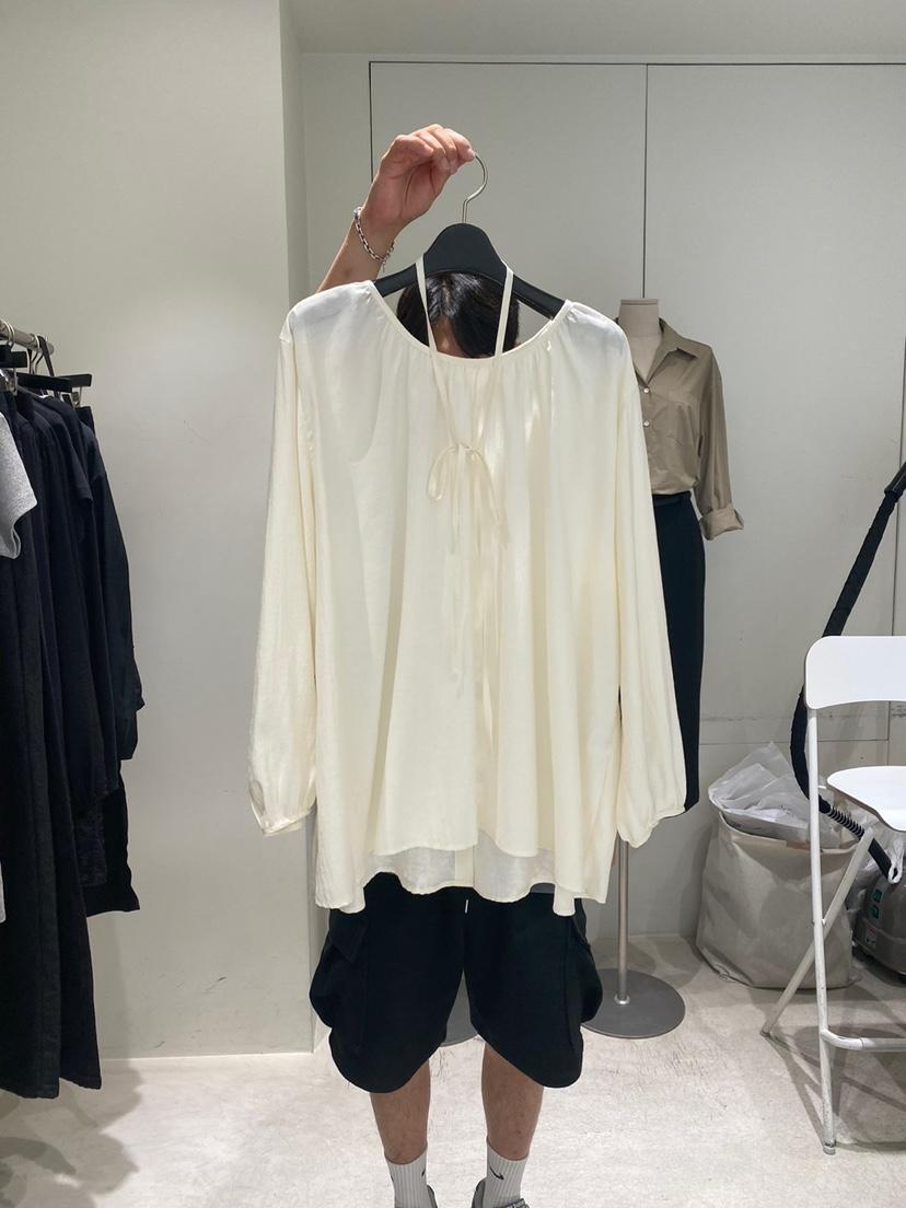 WELL KNOWN東大門㊣實拍女士新品熱賣人氣襯衫蕾絲衫含腰繩WELL KNOWN襯衫/蕾絲衫