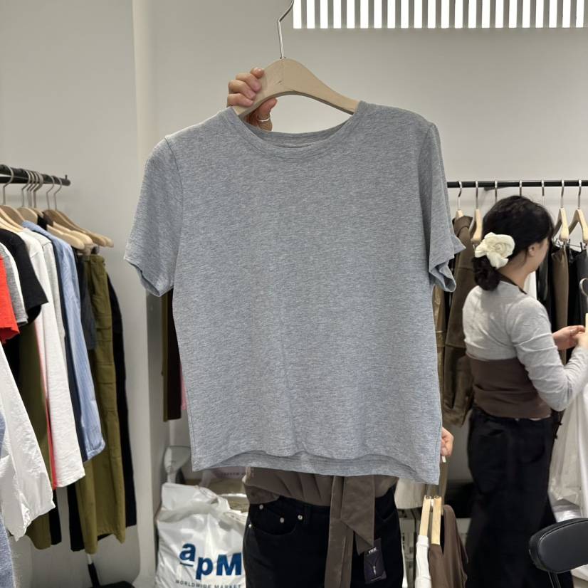 PLATE東大門㊣實拍女士新品休閑25秋冬職業時尚熱賣人氣T恤PLATET恤