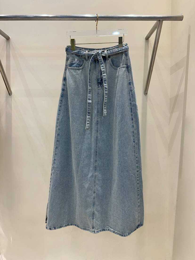 81 MARKET-L韓國直郵㊣女裝新款休閑熱賣25秋冬長裙含腰繩81 MARKET-L長裙