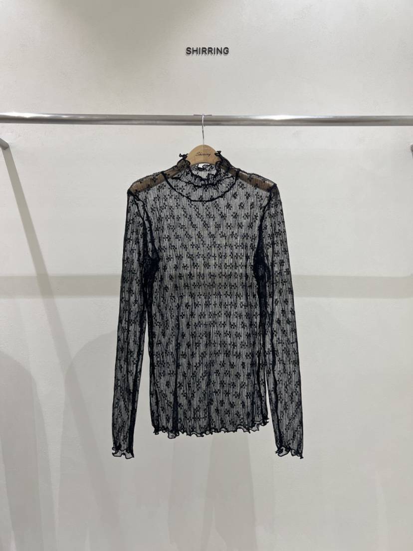 SHIRRING東大門㊣代購女裝新款25秋冬真品推薦休閑襯衫蕾絲衫SHIRRING襯衫/蕾絲衫