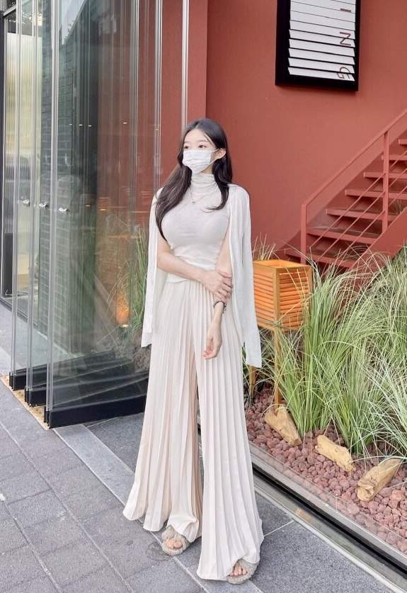 EIGHTGLOW韓國代購㊣女裝新款25秋冬推薦休閑真品正裝褲西褲EIGHTGLOW正裝褲/西褲