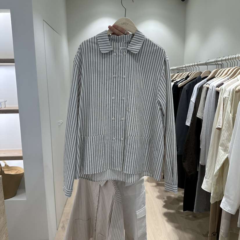 LIFFEY東大門㊣實拍女裝新品人氣真品熱賣推薦襯衫蕾絲衫條紋LIFFEY襯衫/蕾絲衫
