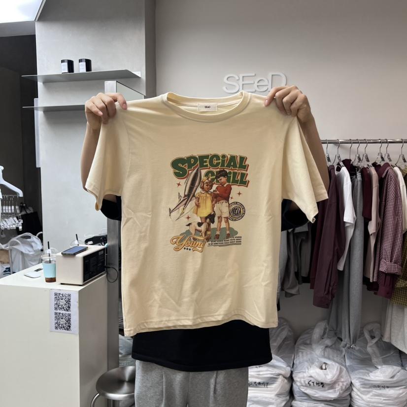 LEESEED-A東大門㊣實拍女裝新品真品職業25秋冬時尚休閑T恤SEeD/LEESEEDT恤