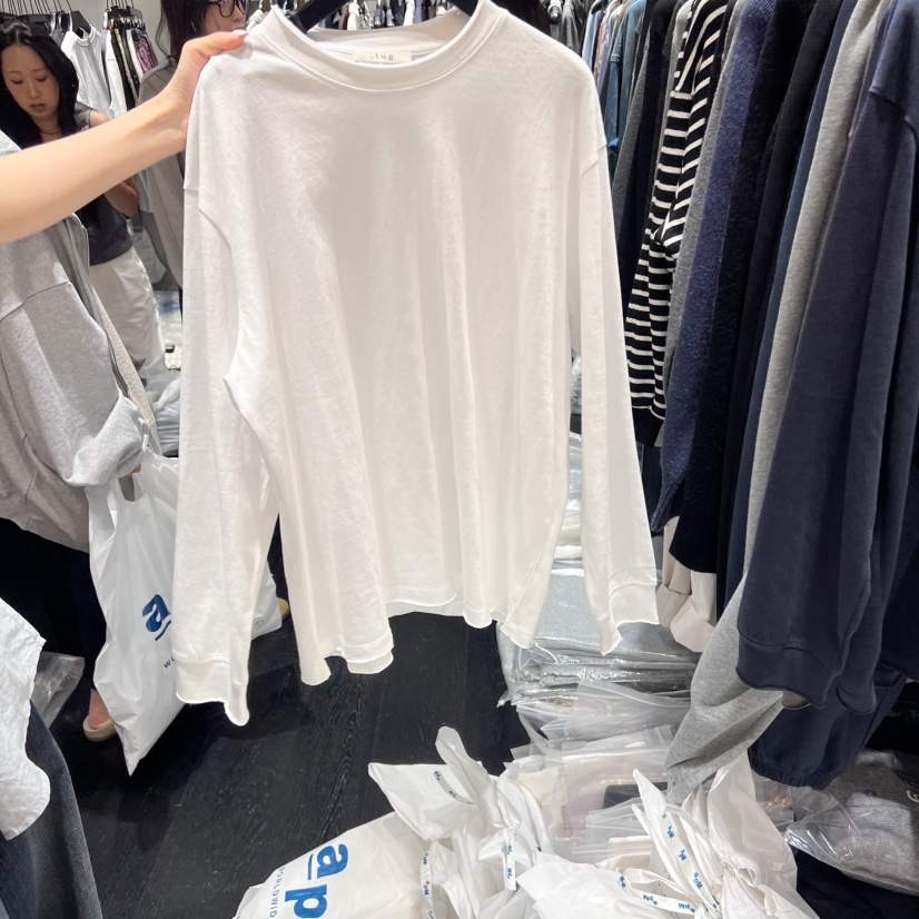 TUG韓國代購㊣女裝新品真品熱賣休閑職業25秋冬時尚長袖T恤TUG長袖T恤