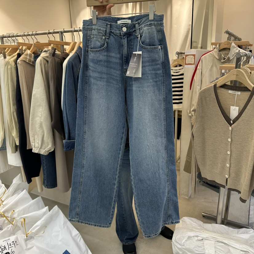 AFTERGLOW東大門㊣實拍女裝新品真品人氣時尚25秋冬推薦牛仔褲AFTERGLOW牛仔褲