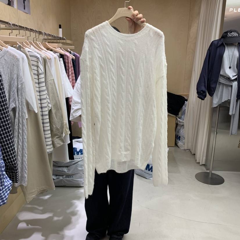 PLEASURE東大門㊣實拍女士新品時尚職業推薦真品休閑針織衫PLEASURE針織衫