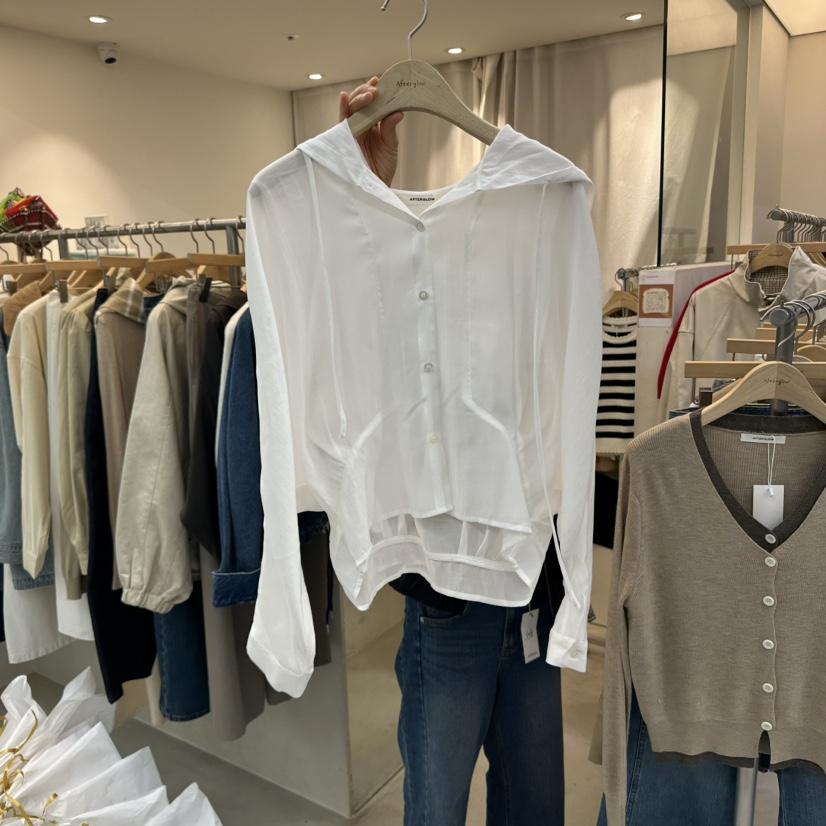 AFTERGLOW韓國直郵㊣女士新品休閑真品熱賣推薦25秋冬襯衫蕾絲衫AFTERGLOW襯衫/蕾絲衫