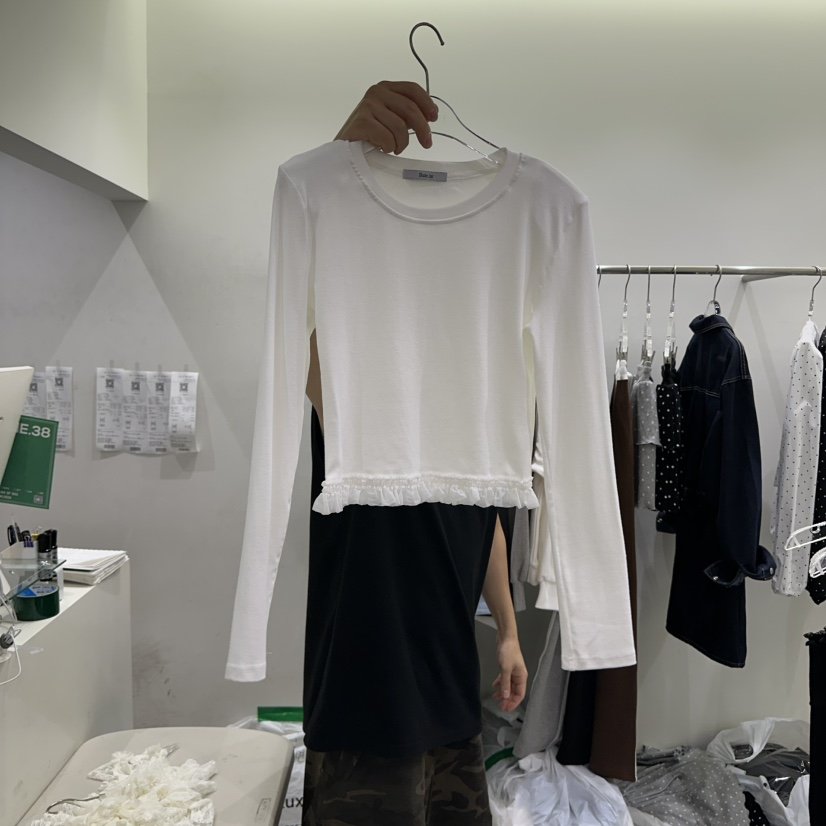 BAIE.38東大門㊣代購女裝新品熱賣25秋冬時尚休閑真品長袖T恤BAIE.38長袖T恤