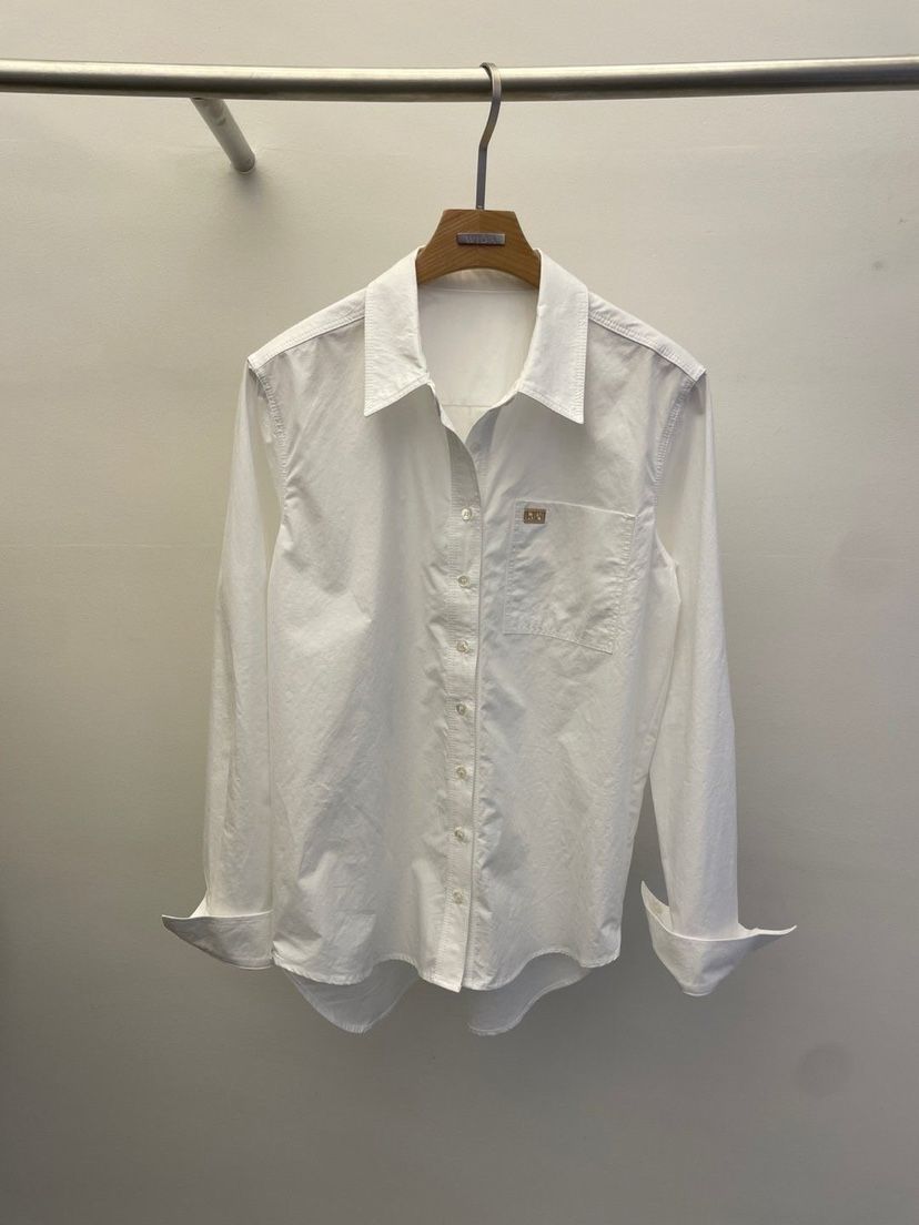 WIDA-P東大門㊣代購女士新品25秋冬推薦真品襯衫蕾絲衫口袋WIDA/RENEJ襯衫/蕾絲衫