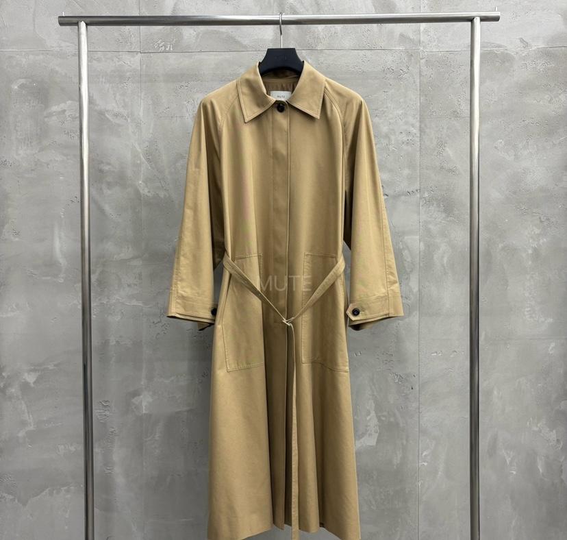 MUTE-P東大門㊣代購女士新品職業人氣時尚真品25秋冬長款風衣MUTE長款風衣