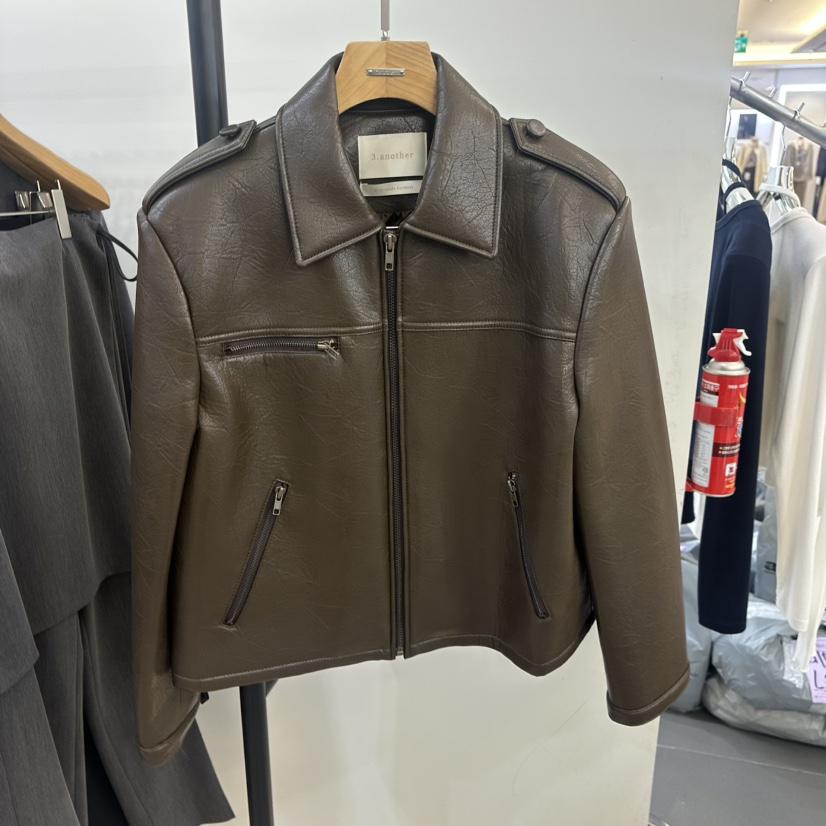 3 ANOTHER韓國直郵㊣女士新品25秋冬職業推薦人氣夾克皮革3 ANOTHER夾克