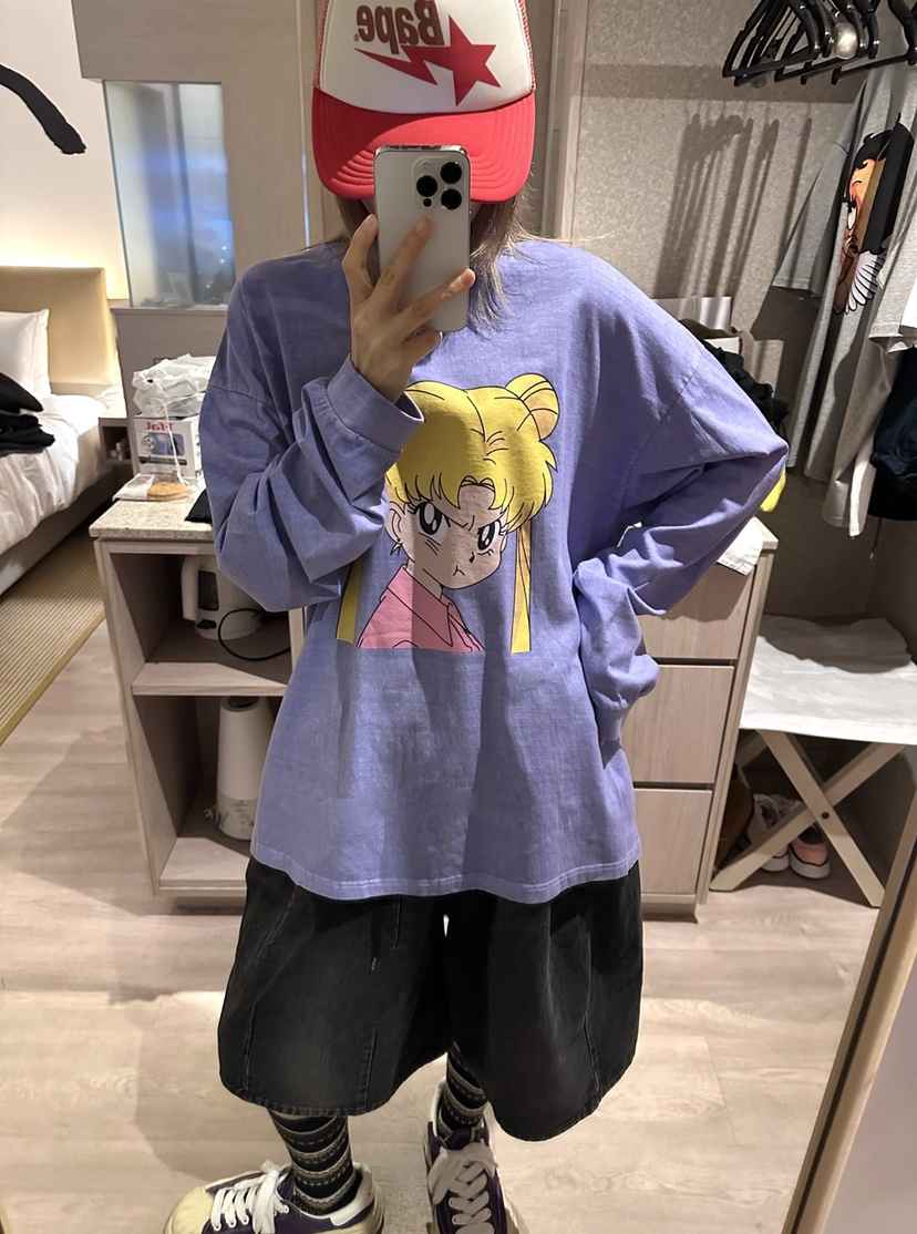 CRACKERS韓國直郵㊣女士新款25秋冬真品人氣時尚熱賣長袖T恤CRACKERS長袖T恤