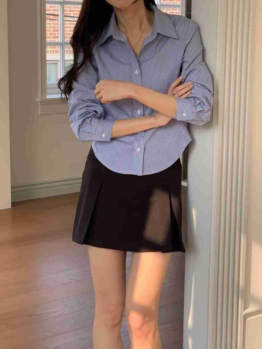 WHYNOT韓國直郵㊣女士新款25秋冬職業休閑時尚真品襯衫蕾絲衫WHYNOT襯衫/蕾絲衫