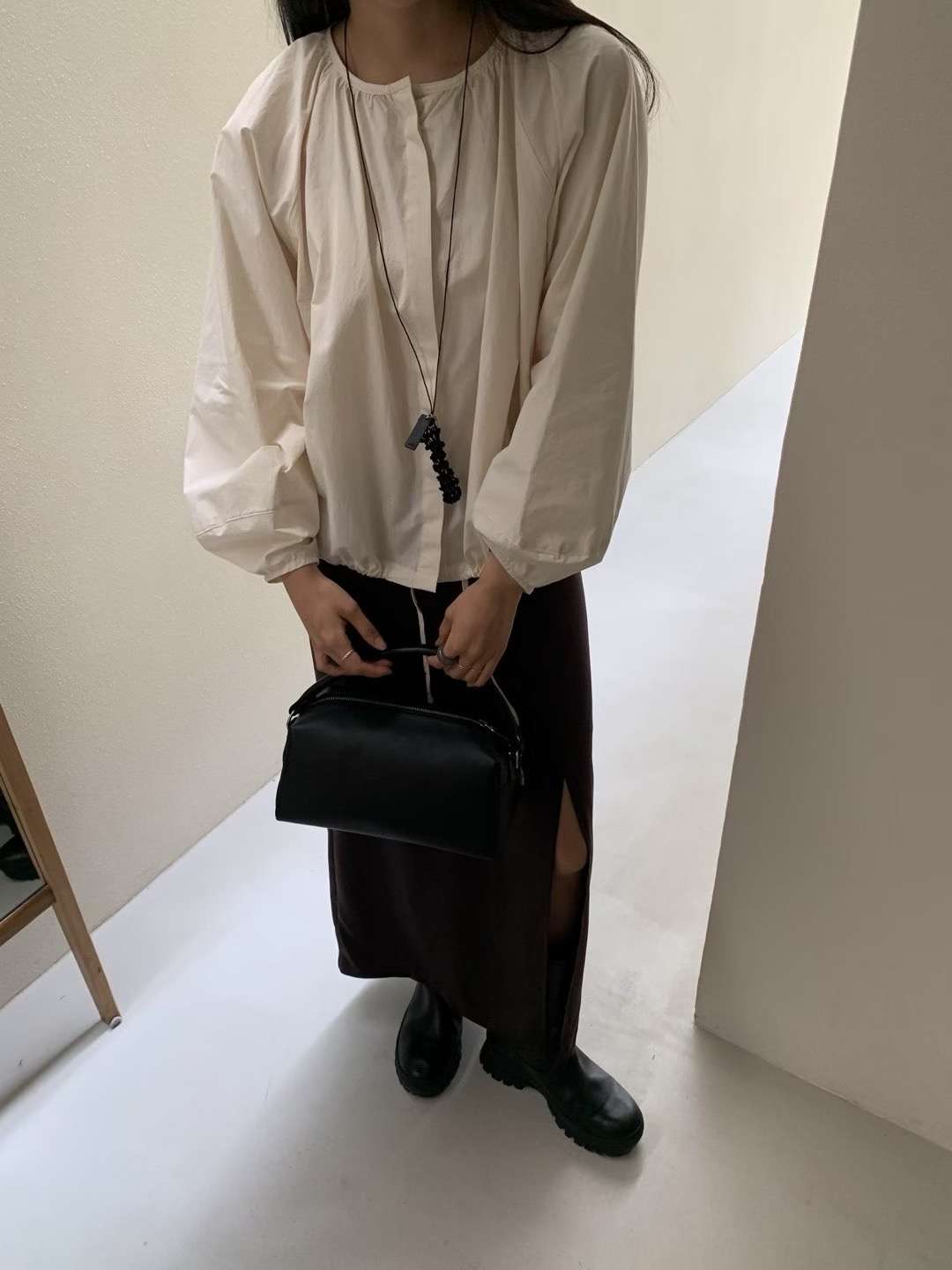 HANDER韓國代購㊣女裝新款推薦熱賣職業休閑人氣襯衫蕾絲衫HANDER襯衫/蕾絲衫