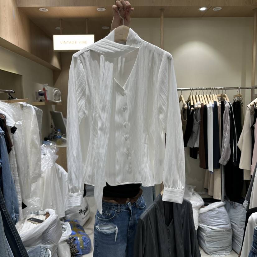 VINTAGE VIBE東大門㊣代購女士新款時尚真品職業襯衫蕾絲衫VINTAGE VIBE襯衫/蕾絲衫