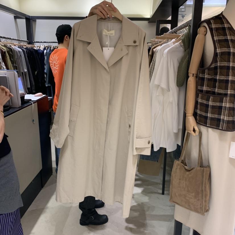 SELF SERVICE東大門㊣直郵女士新品休閑熱賣推薦長款風衣棉質SELF SERVICE長款風衣