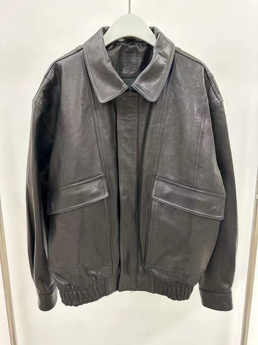 THE SIGNATURE東大門㊣代購女裝新品時尚25秋冬熱賣人氣皮衣THE SIGNATURE皮衣