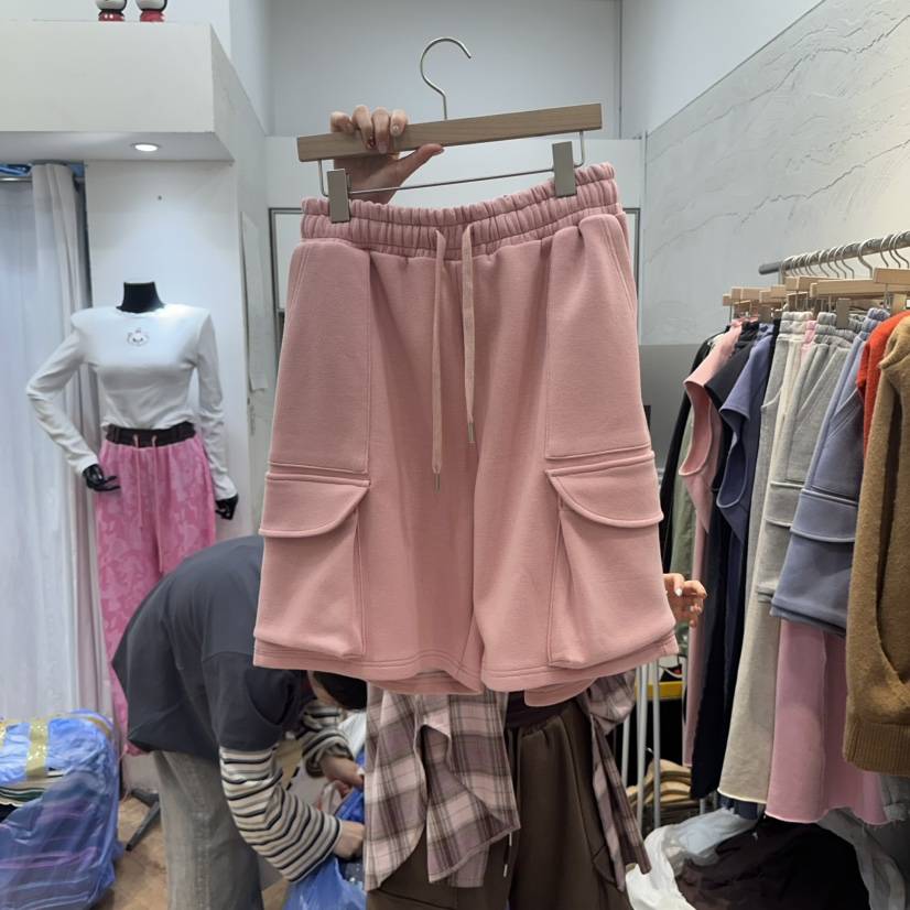 DE LINE韓國代購㊣女士新款推薦熱賣職業25秋冬短褲工裝褲DE LINE短褲