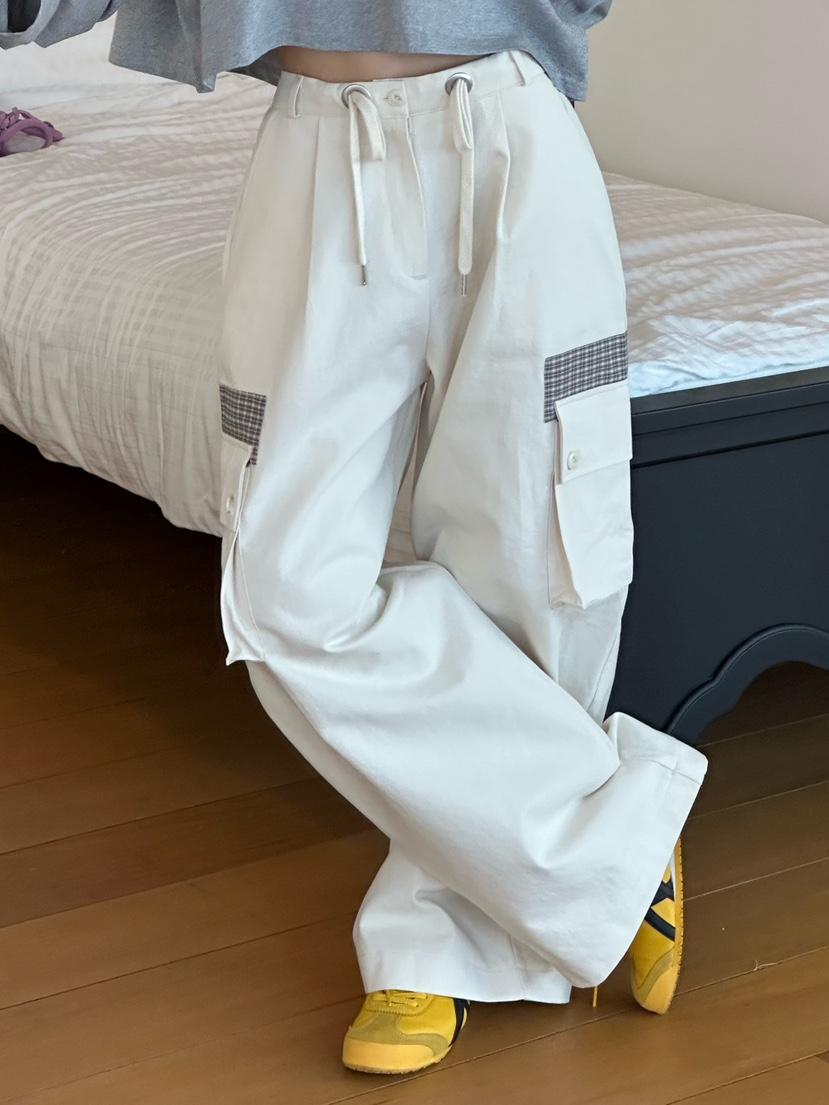 ZEROZERO東大門㊣代購女士新品時尚職業熱賣休閑褲工裝褲格紋ZEROZERO休閑褲