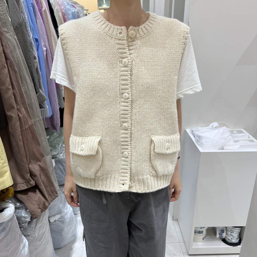 ASOME韓國直郵㊣女士新品時尚真品職業25秋冬馬甲不含內搭口袋A.SOME馬甲