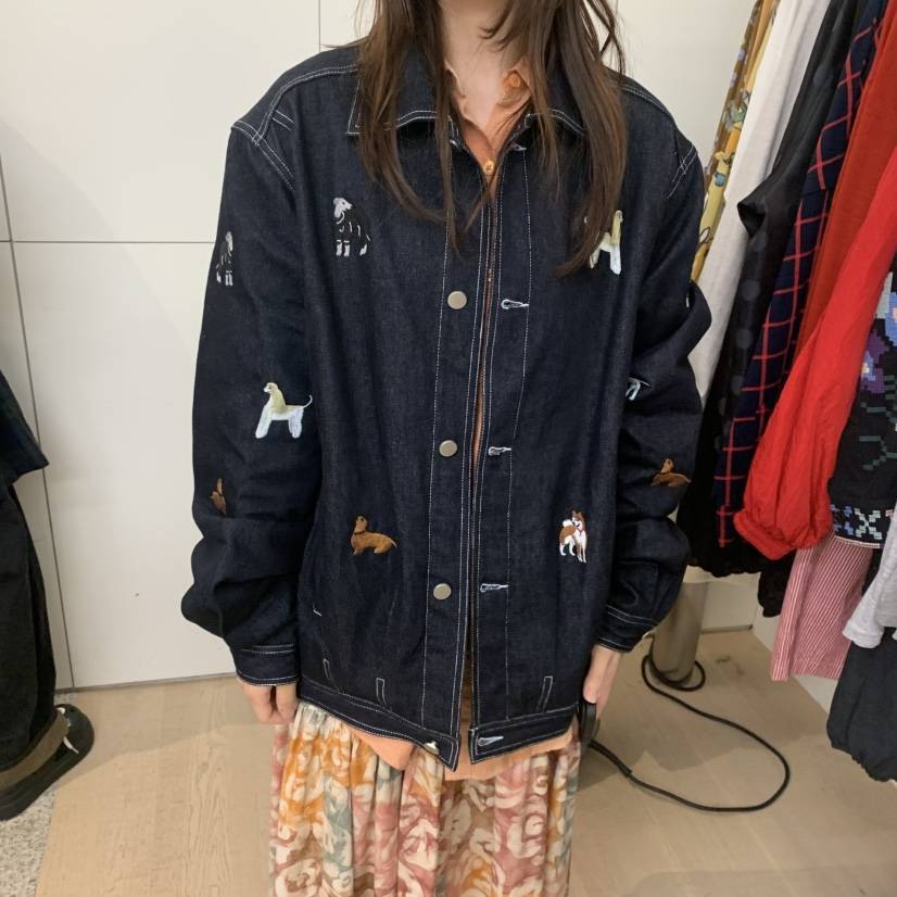 DOHWAJI韓國代購㊣女裝新品休閑時尚真品25秋冬熱賣夾克刺繡DOHWAJI夾克