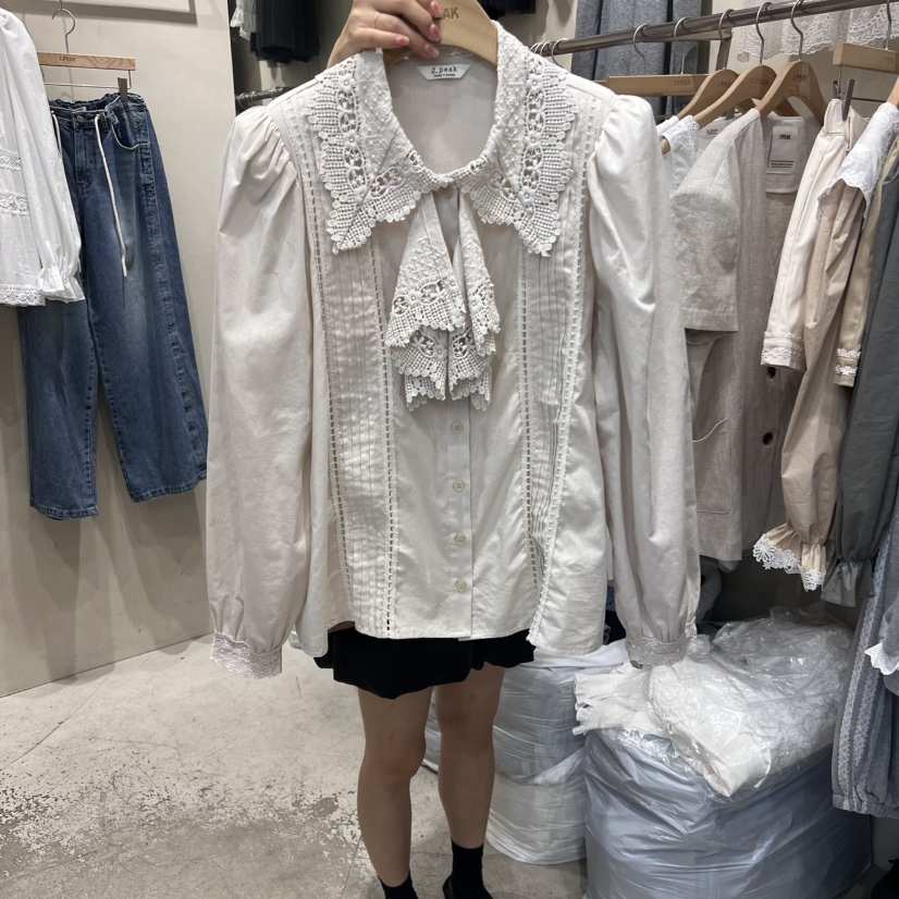 J PEAK/BY FLOW東大門㊣實拍女士新款休閑推薦襯衫蕾絲衫J PEAK襯衫/蕾絲衫