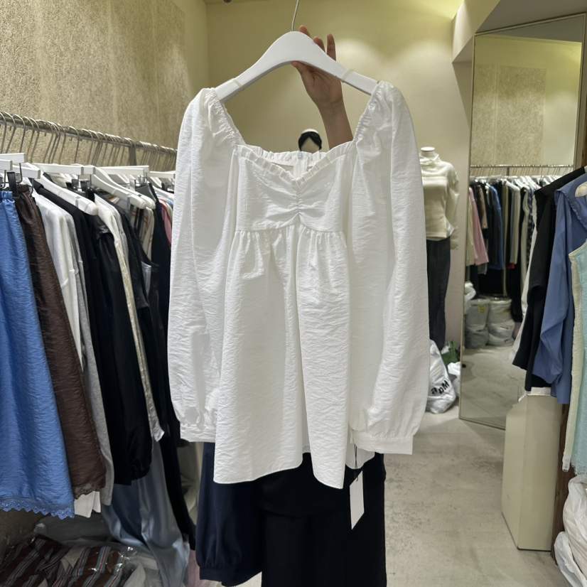 REFLAT東大門㊣實拍女裝新品休閑25秋冬推薦熱賣襯衫蕾絲衫REFLAT襯衫/蕾絲衫