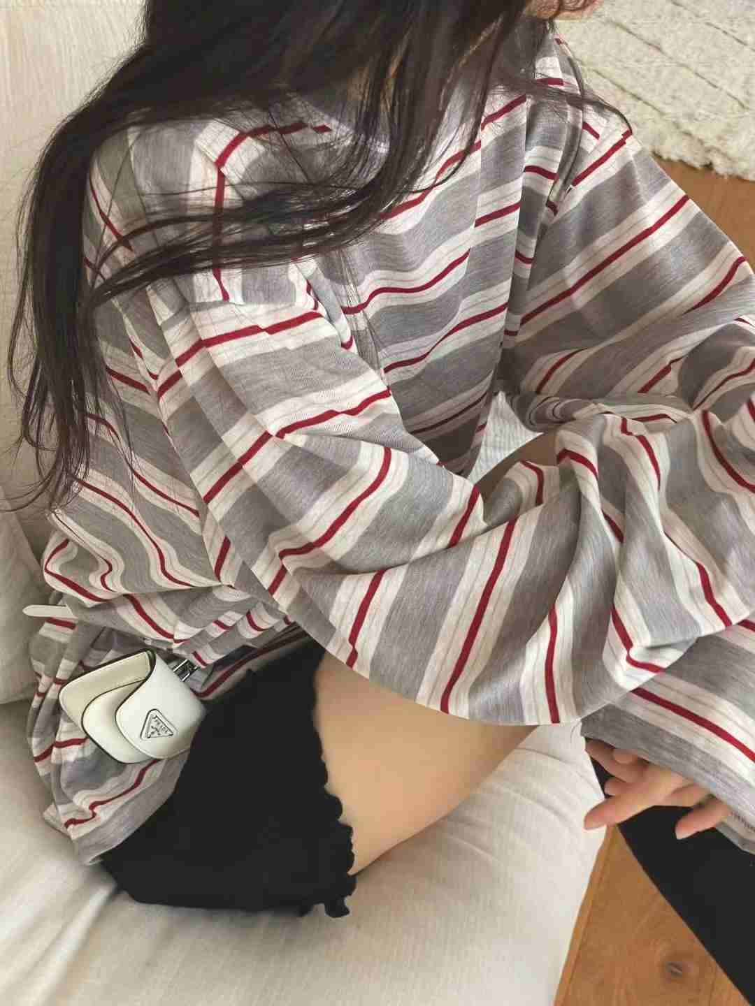 ONTHEMOOD東大門㊣代購女裝新品推薦人氣職業休閑真品長袖T恤RIPPLE長袖T恤