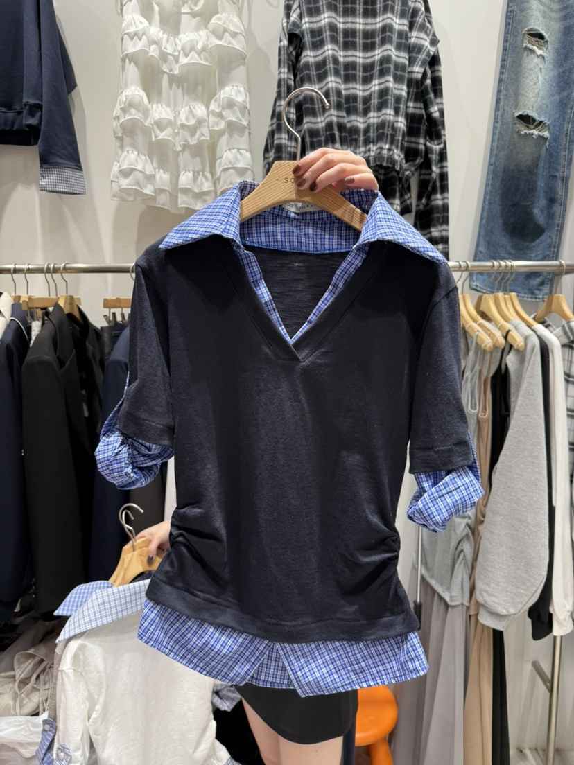 SOLAR東大門㊣直郵女裝新款推薦人氣熱賣真品職業休閑長袖T恤SOLAR長袖T恤