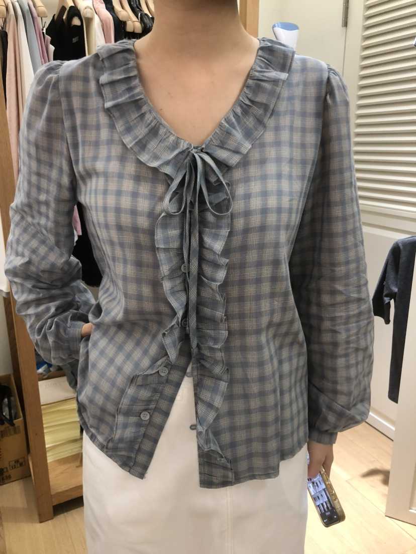 TIZZI東大門㊣代購女士新品人氣熱賣時尚25秋冬休閑襯衫蕾絲衫TIZZI襯衫/蕾絲衫