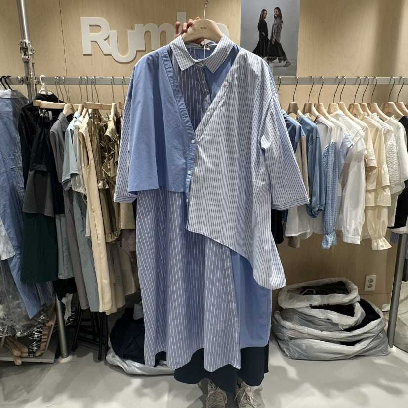 RUMBA東大門㊣實拍女士新款推薦休閑人氣真品時尚熱賣連衣裙RUMBA連衣裙