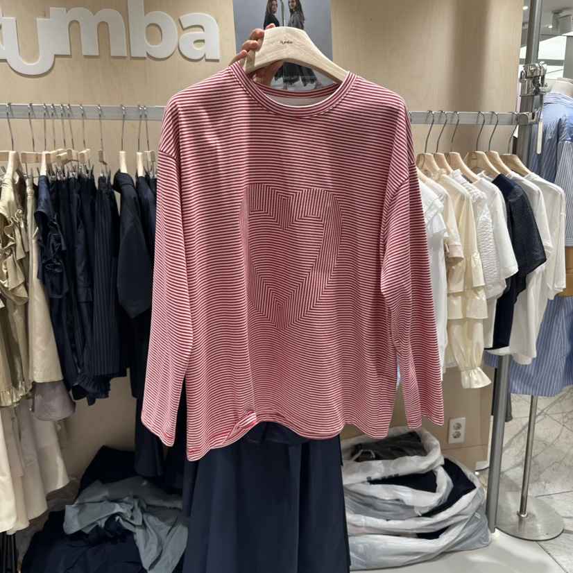 RUMBA韓國直郵㊣女裝新款人氣真品時尚熱賣25秋冬推薦長袖T恤RUMBA長袖T恤