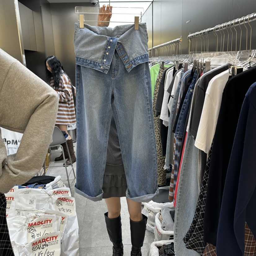 MADCITY東大門㊣直郵女士新品休閑推薦人氣職業25秋冬牛仔褲MADCITY牛仔褲